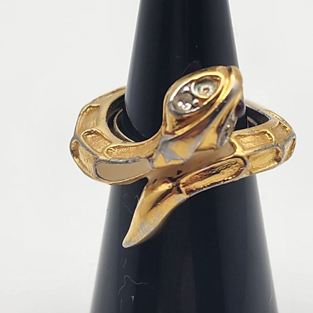 Vintage Jomaz Gold Tone Snake Ring (5.5)